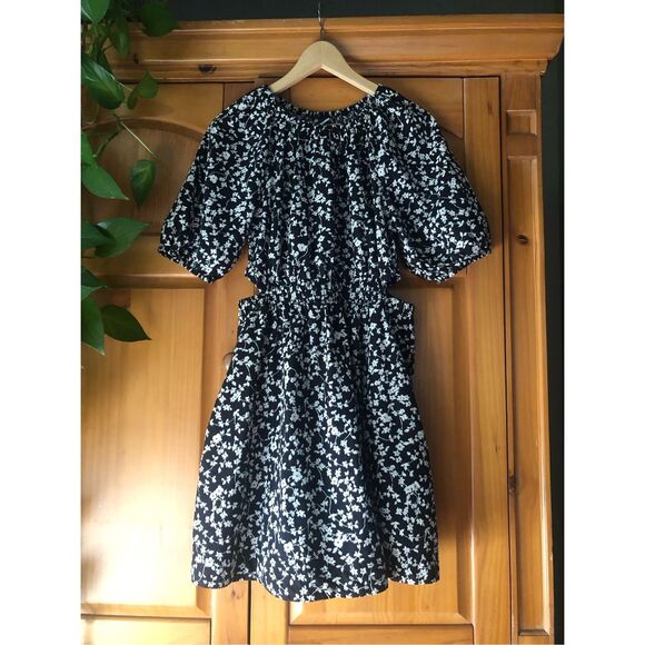 Old Navy Waist-Defined Poplin Side-Cutout Mini Dress SZ M - Picture 1 of 10